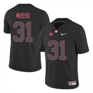 NCAA Men's Alabama Crimson Tide #31 Bryce Musso Stitched College 2018 Nike Authentic Black Football Jersey EN17W54GT